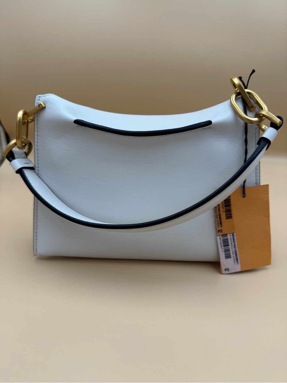 TOD’S Kate Mini White Leather Gold Chain Shoulder Bag NWT Authentic - Picture 3 of 13